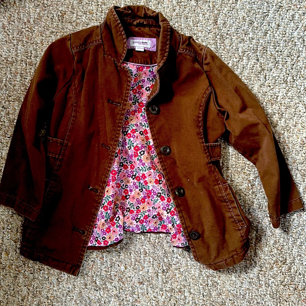 Lightweight button up spring jacket